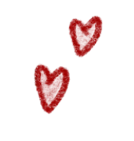 An illustration of 2 hearts